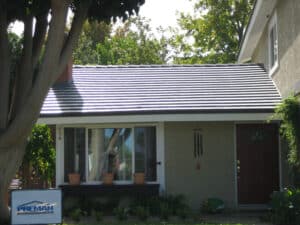 flat tile roof